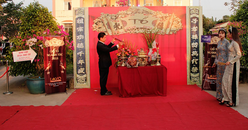 GIỖ TỔ NGÀNH TÓC VIỆT NAM 2018 TẠI LONG AN.