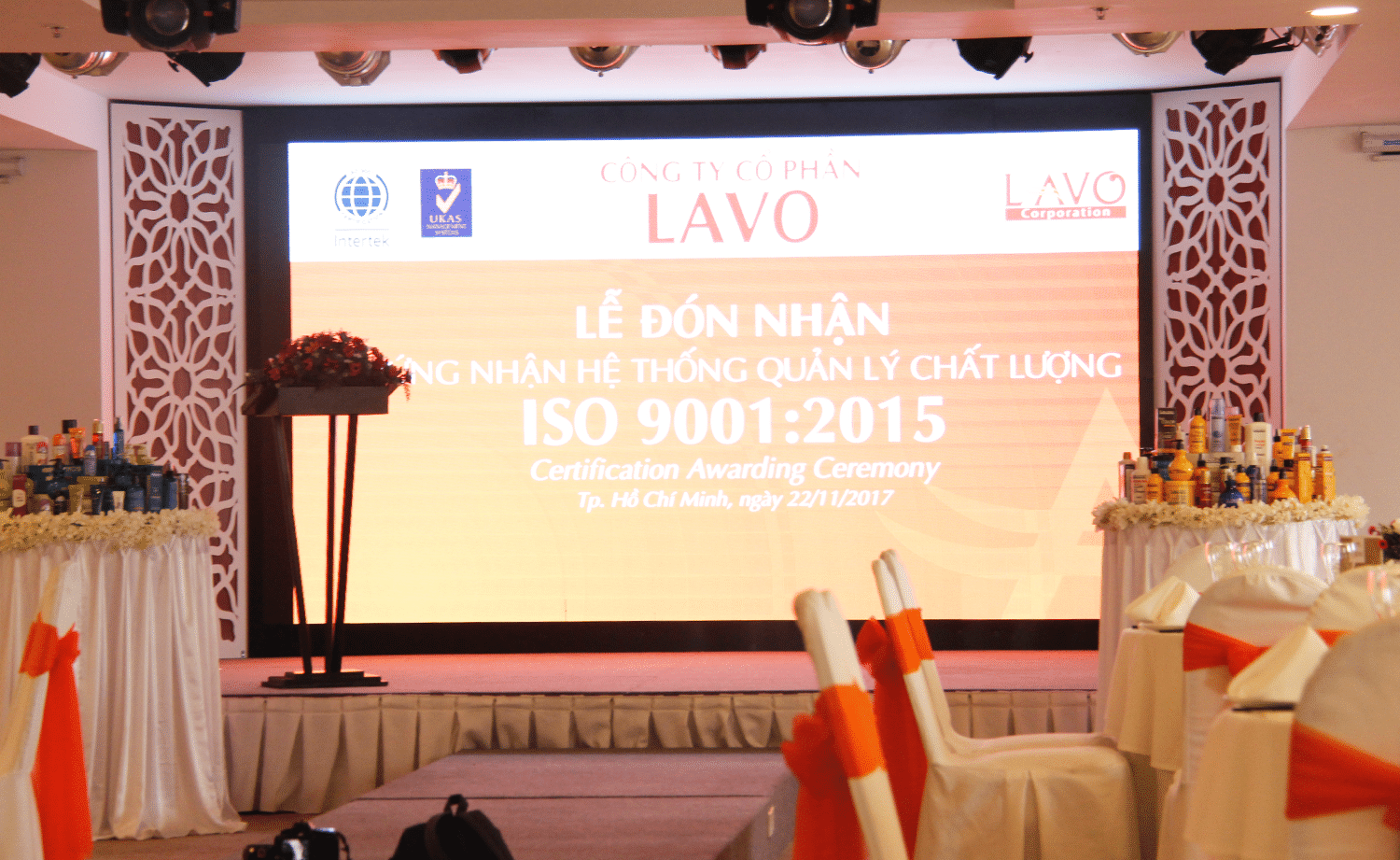 LAVO - LỄ ĐÓN NHẬN CHỨNG NHẬN HỆ THỐNG QUẢN LÝ CHẤT LƯỢNG ISO 9001:2015