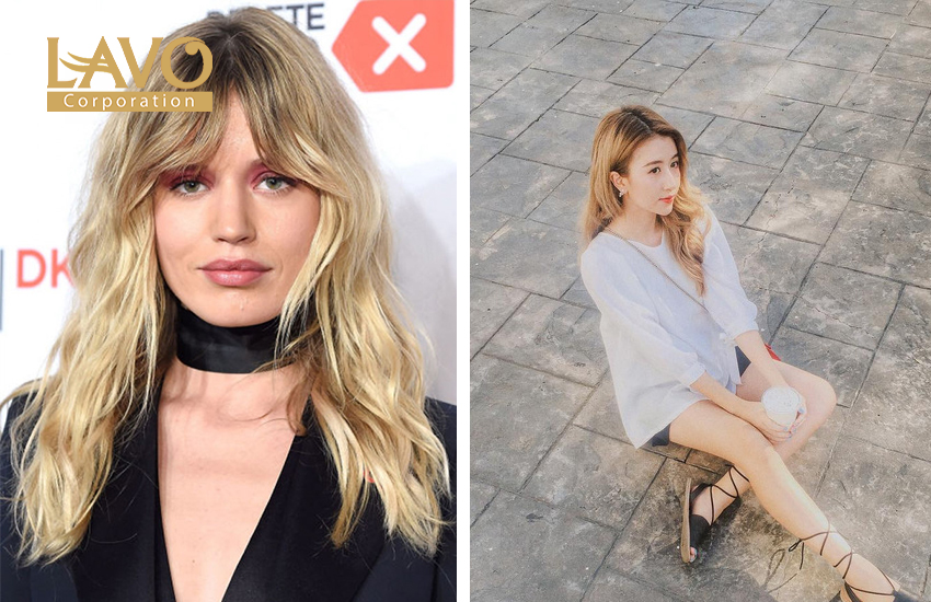 TÓC VÀNG HOẶC BẠCH KIM VỚI CHÂN TÓC ĐEN