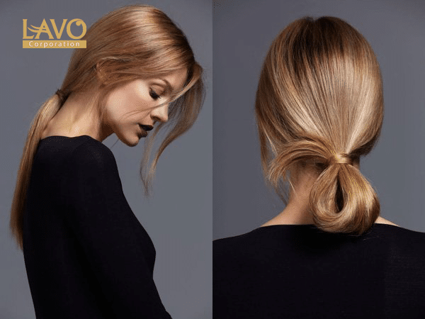 TÓC BUỘC GẬP THAY VÌ BUỘC ĐUÔI NGỰA THÔNG THƯỜNG