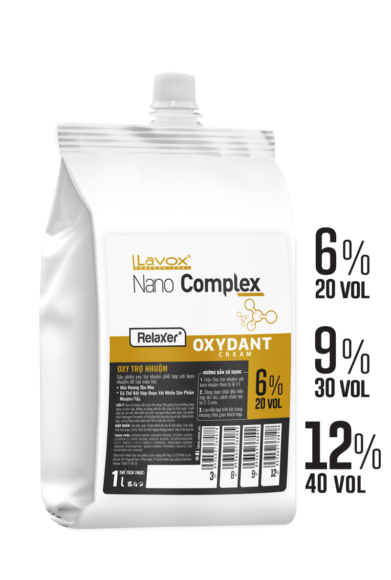 Oxy Siêu Dưỡng 6% – 9% – 12% Lavox Nano Complex