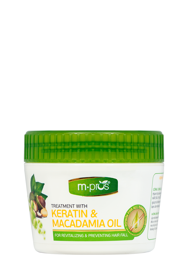 Kem Hấp Hồi Sinh Keratin & Macadamia Oil Ngừa Rụng Tóc 300ml