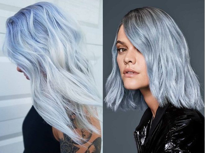 Thời trang và độc đáo với kiểu nhuộm bạch kim phối pastel