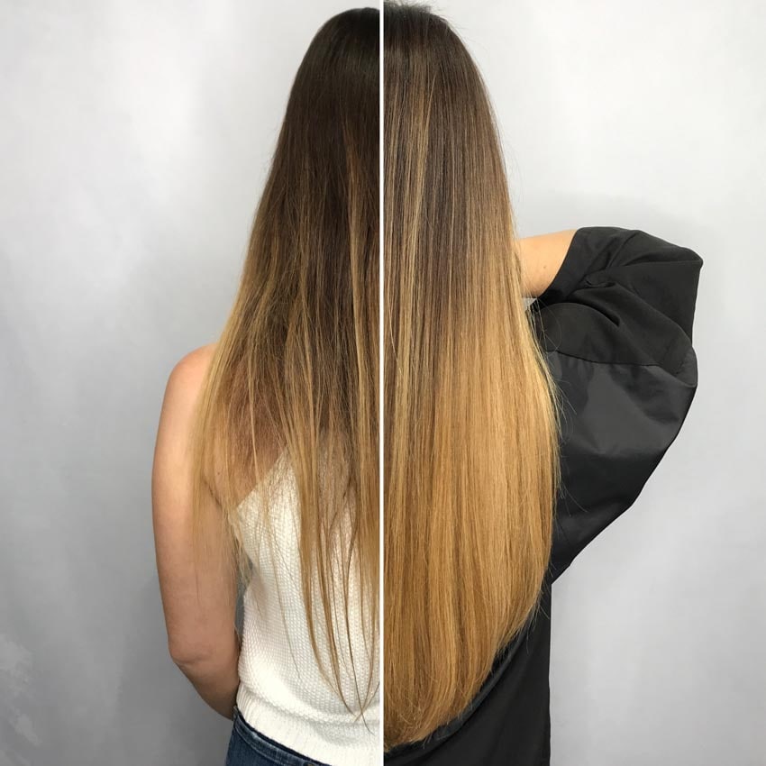 Tóc trông dày và mượt hơn rất nhiều