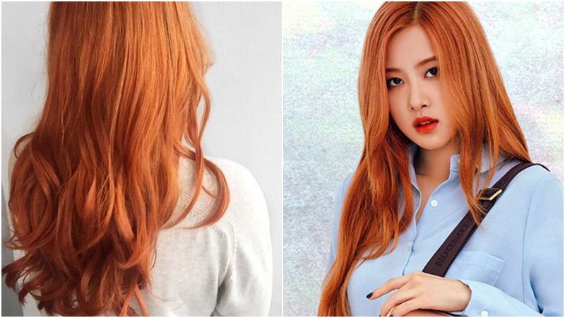 Để tóc lên được màu cam chuẩn bạn cần tẩy tóc
