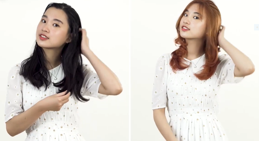 Trước và sau khi thực hiện nhuộm tóc tại nhà