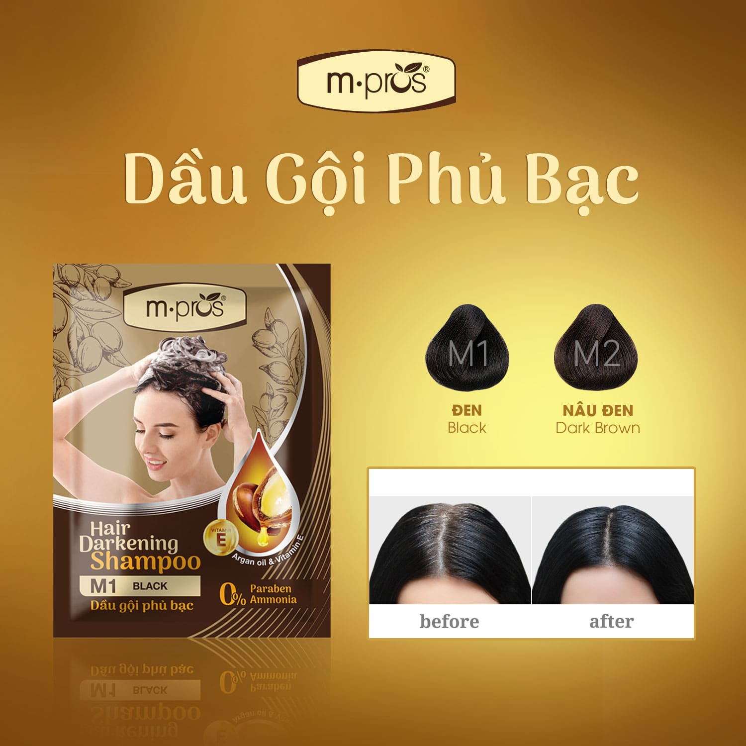 Giải pháp tốt nhất mang đến màu tóc nhuộm đen tự nhiên và óng ả