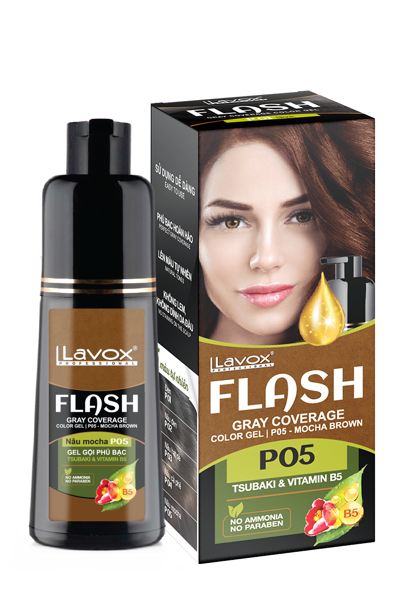 Gel Gội Phủ Bạc Lavox Flash 280g