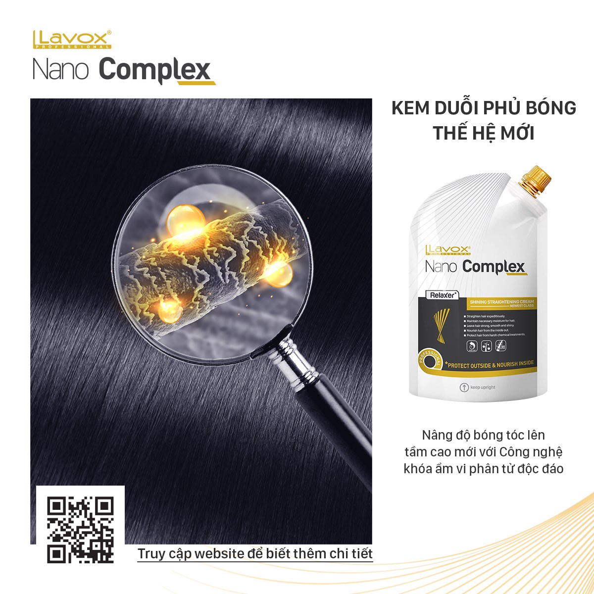 Công nghệ duỗi thẳng và tạo độ bóng thế hệ mới từ Lavox Nano Complex