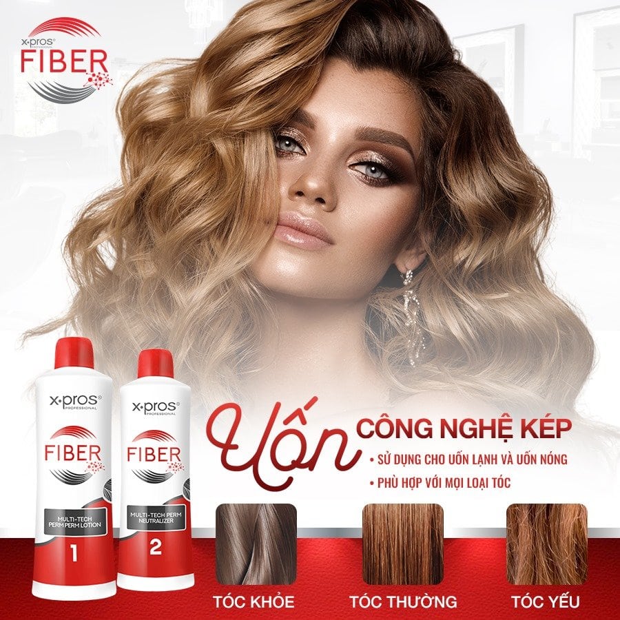 X.Pros Fiber uốn công nghệ kép dành cho mọi loại tóc
