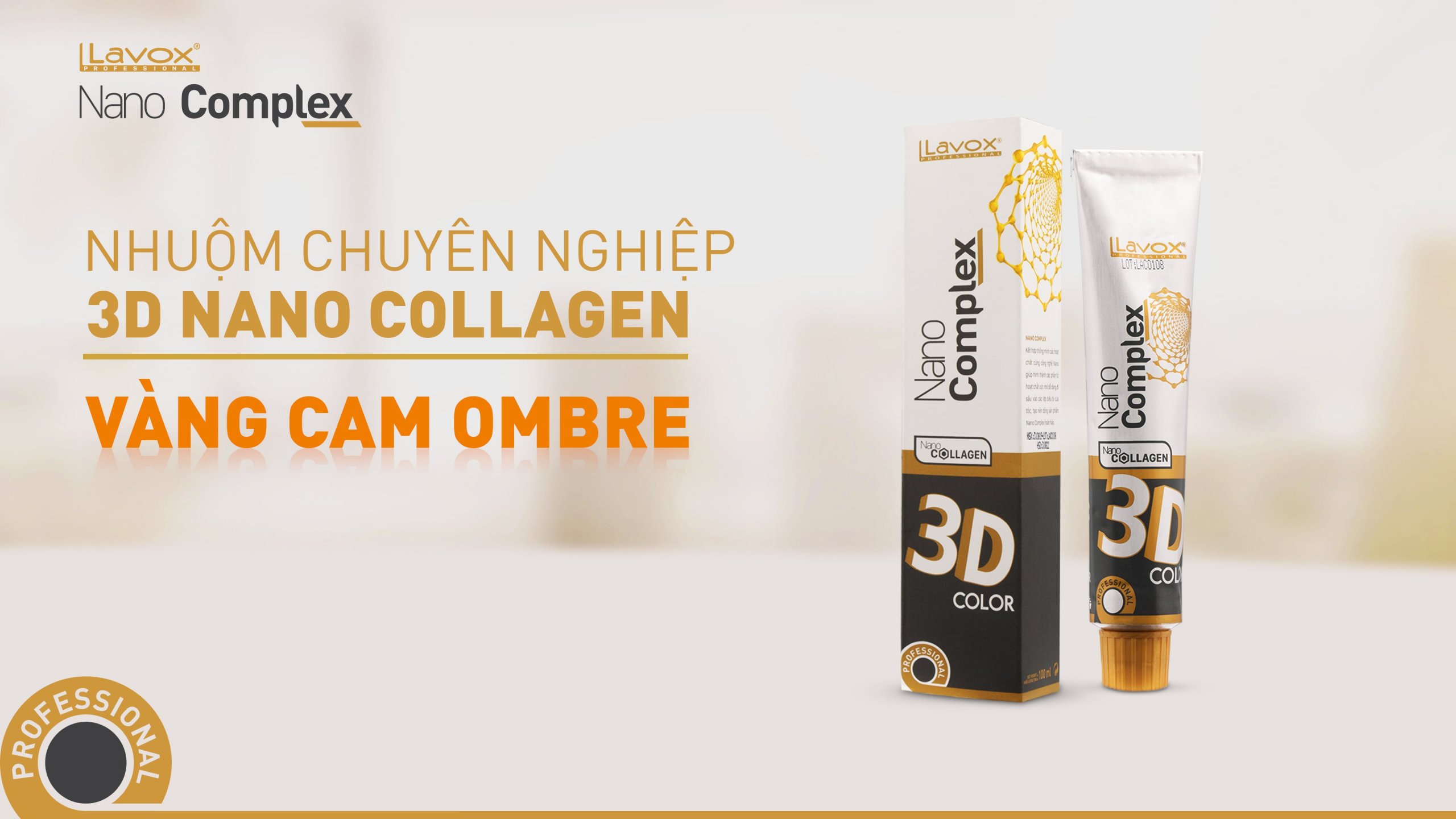 Thuốc nhuộm tóc chuyên nghiệp 3D Nano Collagen Lavox