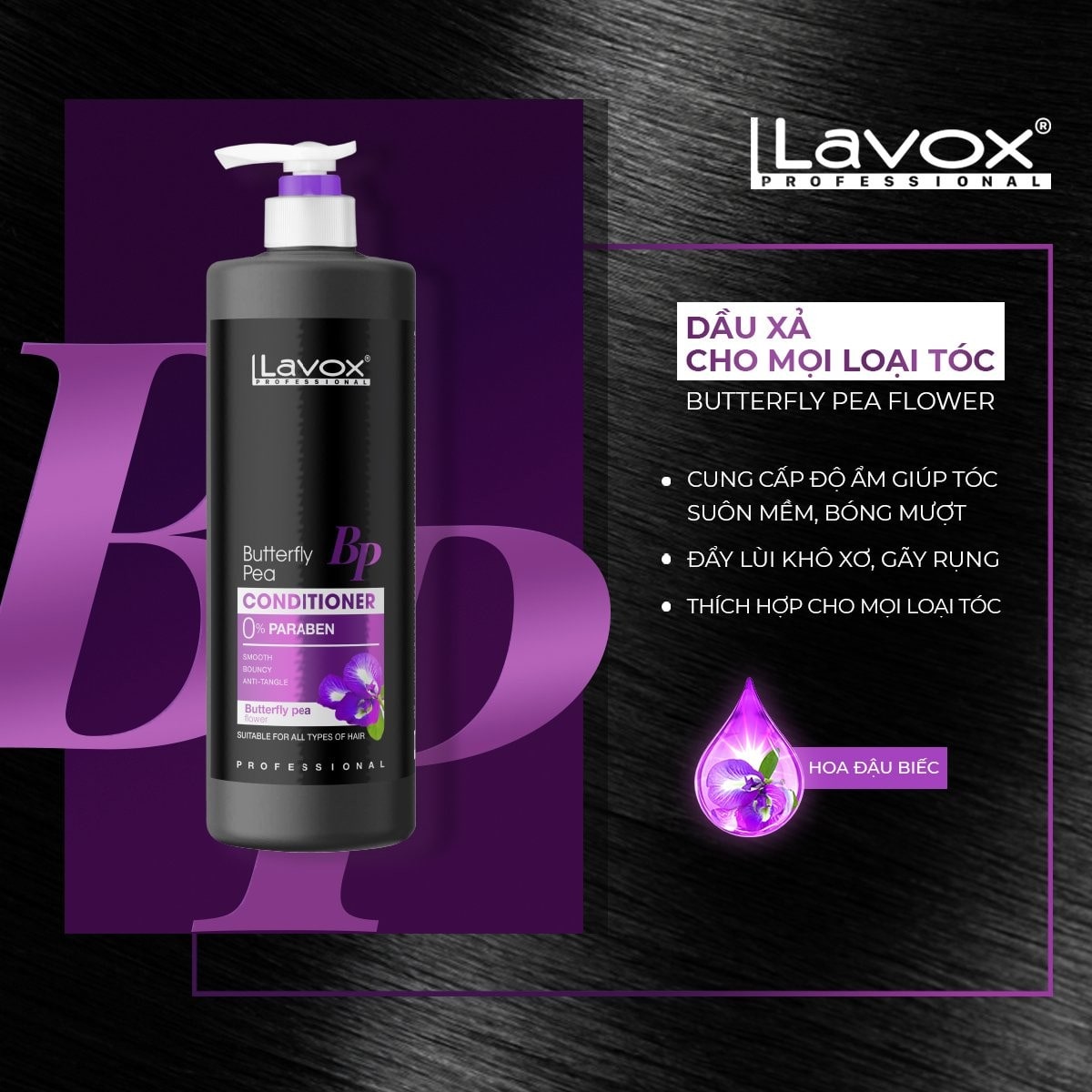 Dầu xả đem lại khả năng phục hồi và giữ màu nhuộm tối ưu