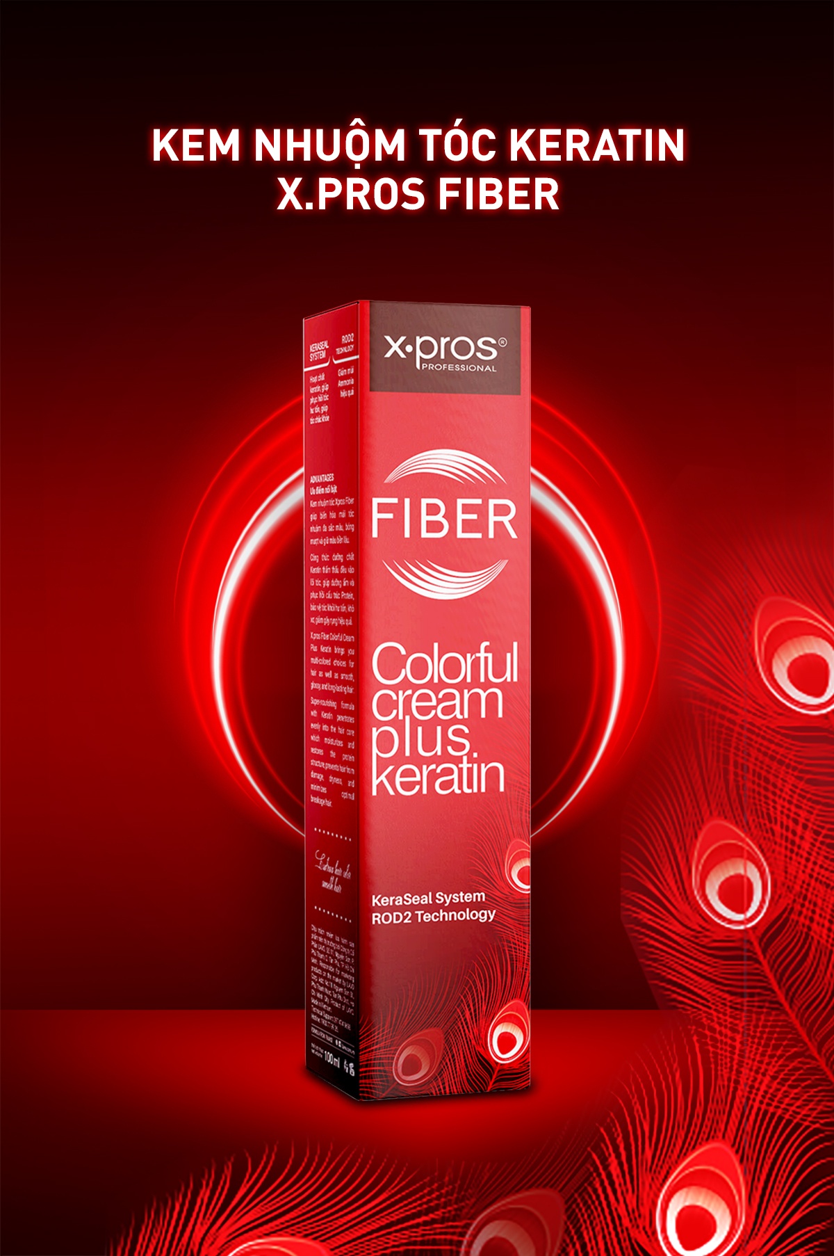 Thuốc nhuộm keratin X.Pros Fiber với bảng màu đa dạng 56 màu