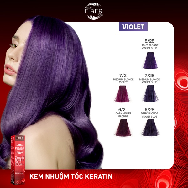Địa chỉ mua thuốc nhuộm tóc keratin màu tím tốt ở đâu?