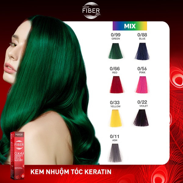 Bảng nhuộm màu thời trang với 7 tùy chọn