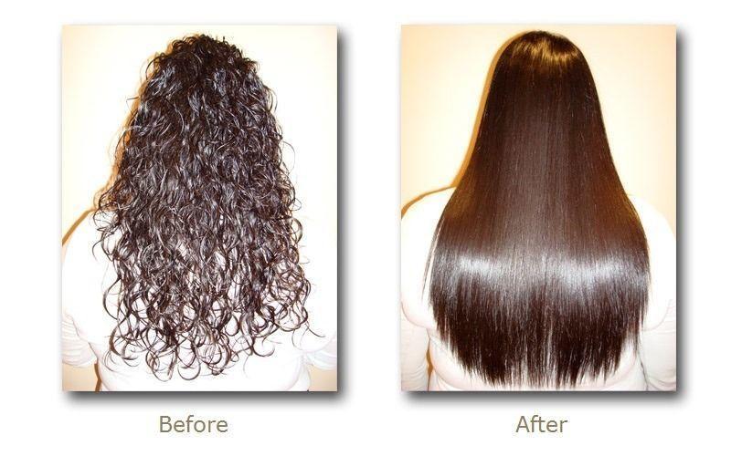 Sự thay đổi của mái tóc trước và sau khi duỗi