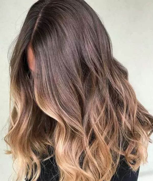 Màu nâu tây ombre