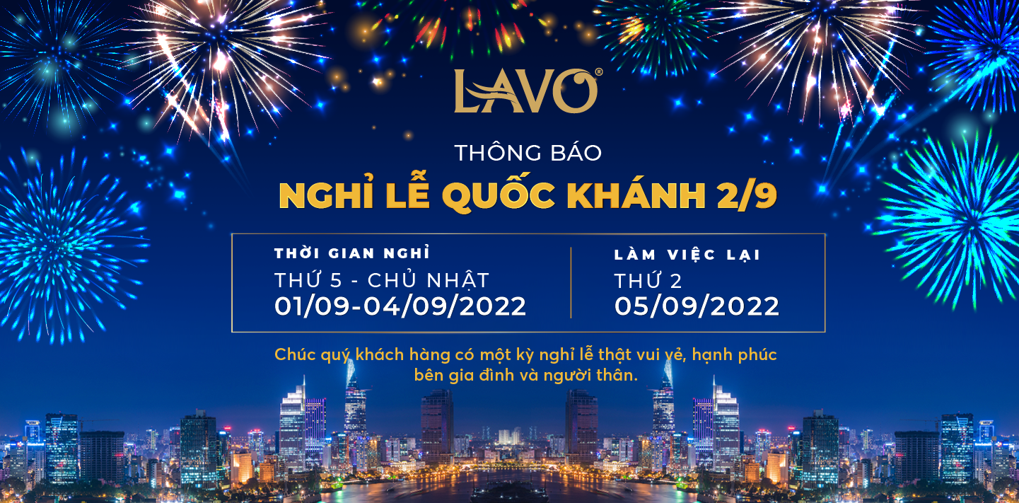 THÔNG BÁO LỊCH NGHỈ LỄ QUỐC KHÁNH 2/9/2022
