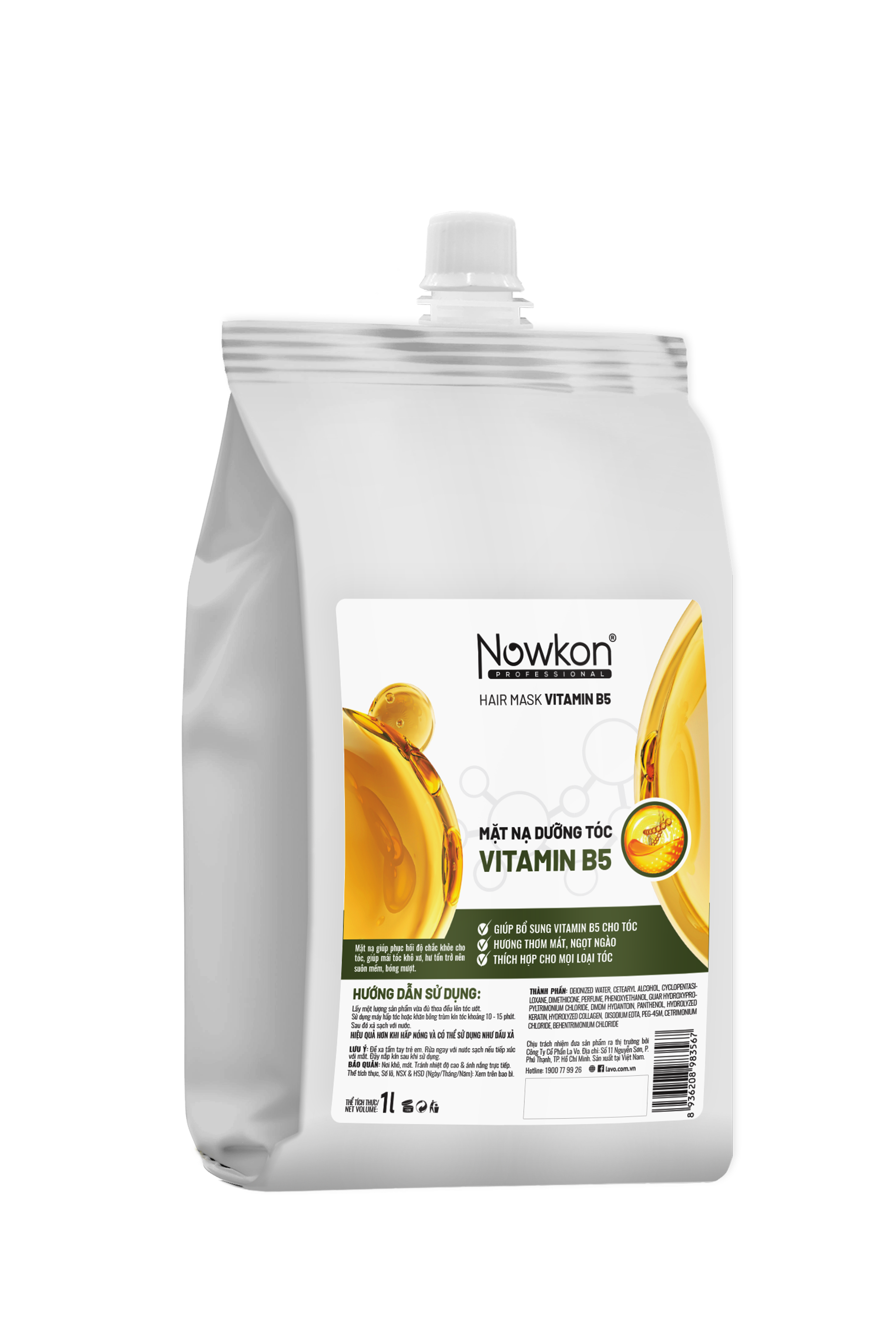 Mặt Nạ Dưỡng Tóc Vitamin B5 Nowkon