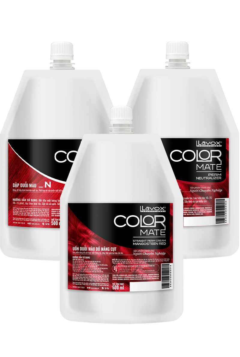 Uốn Duỗi Màu Lavox – Đỏ Măng Cụt