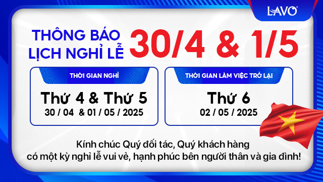 Thông Báo Lịch Nghỉ Lễ 30/04 và 01/05/2025