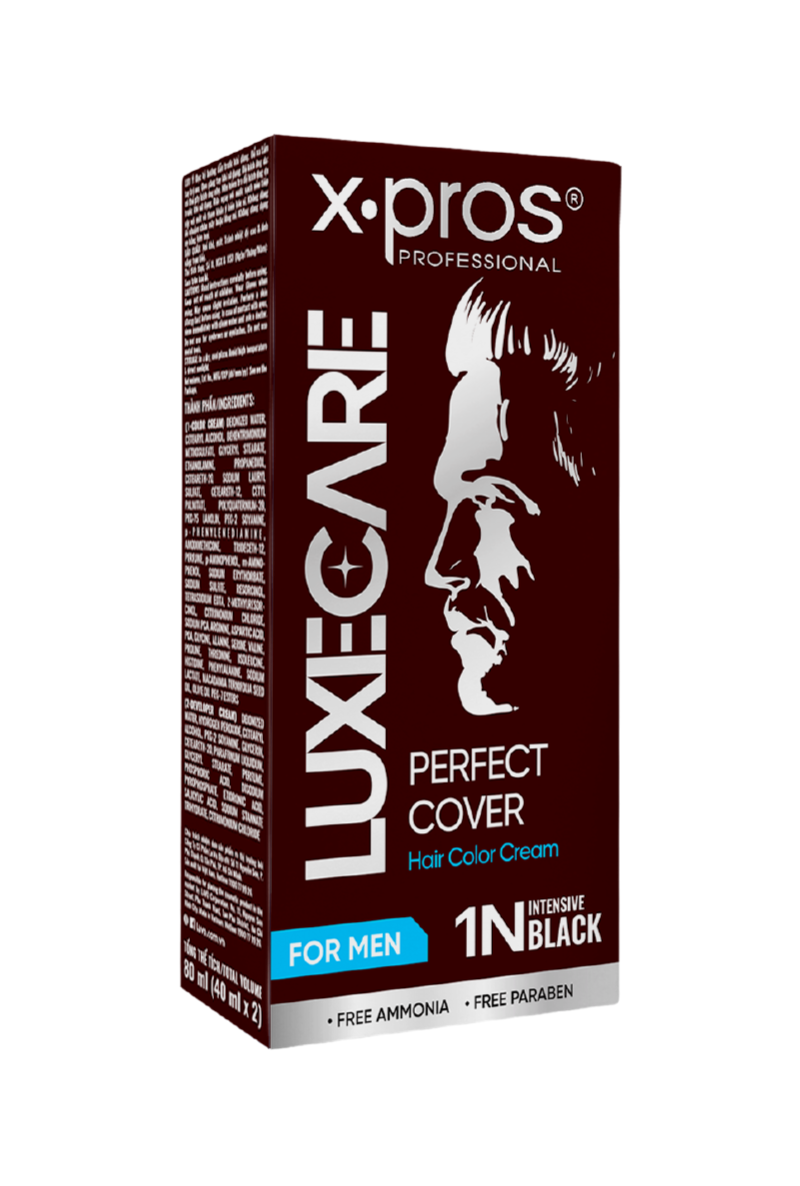 Kem Nhuộm Phủ Bạc Dành Cho Nam – 1N Đen X.pros Luxecare