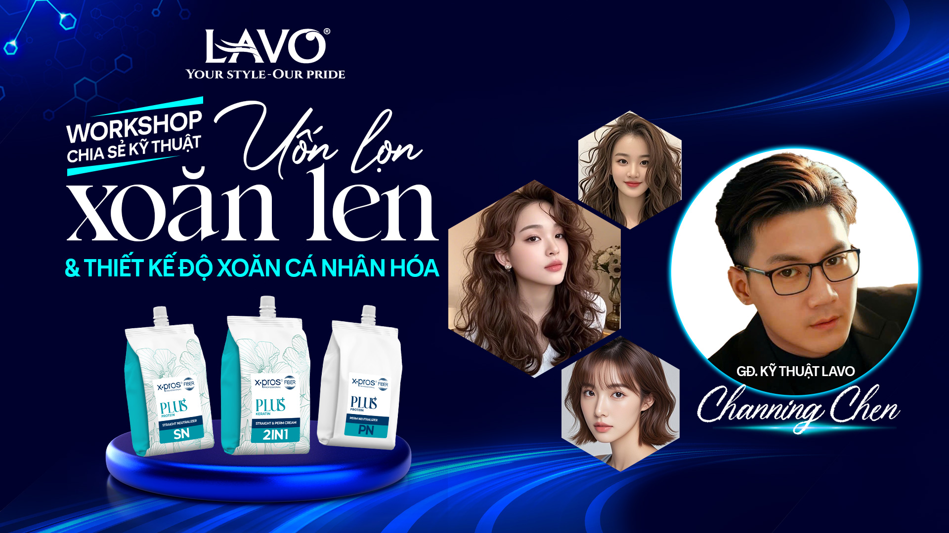 🎯 Workshop 2025 – Chia Sẻ Kỹ Thuật Uốn Lọn Xoăn LEN & Thiết Kế Độ Xoăn Cá Nhân Hóa